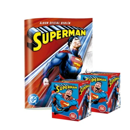 ALBUM SUPERMAN, TAPA BLANDA + 2 CAJAS (100 SOBRES)