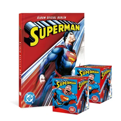 ALBUM SUPERMAN, TAPA DURA + 2 CAJAS (100 SOBRES)