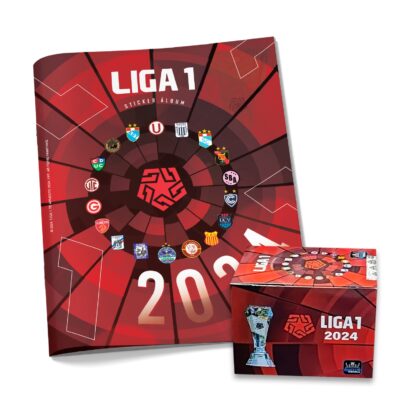 ALBUM LIGA 1 2024, TAPA BLANDA + CAJA (50 SOBRES)