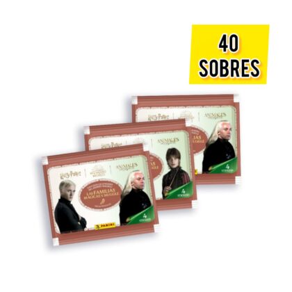 ALBUM HARRY POTTER LAS FAMILIAS MÁGICAS, PAQUETE (40 SOBRES)