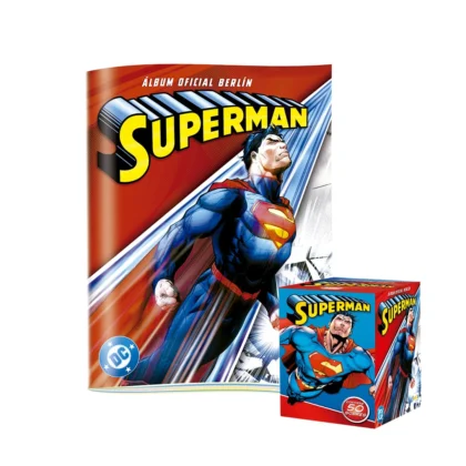 ALBUM SUPERMAN, TAPA BLANDA + CAJA (50 SOBRES)