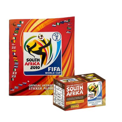 ALBUM SUDAFRICA 2010, TAPA BLANDA + 1 CAJA (100 SOBRES)
