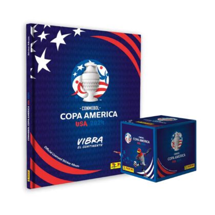 ALBUM COPA AMERICA 2024: TAPA DURA + CAJA (50 SOBRES)