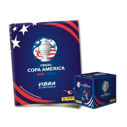 ALBUM COPA AMERICA 2024: TAPA BLANDA + CAJA (50 SOBRES)