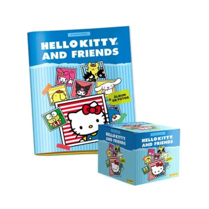 ALBUM HELLO KITTY AND FRIENDS: TAPA BLANDA + 1 CAJA (50 SOBRES)