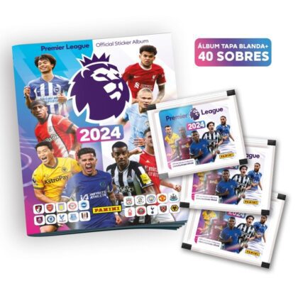 ALBUM PREMIER LEAGUE 2024: ALBUM + 1 PAQUETE (40 SOBRES)