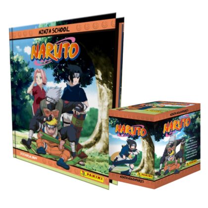 ALBUM NARUTO AVENTURAS NINJA: TAPA DURA + CAJA (50 SOBRES)