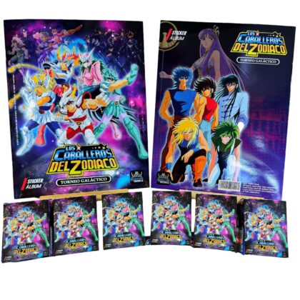 ALBUM CABALLEROS DEL ZODIACO TORNEO GALACTICO + SET COMPLETO