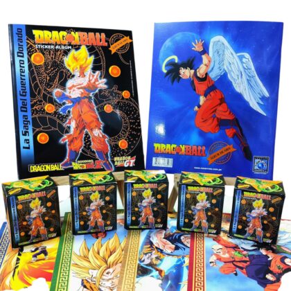 ALBUM DRAGON BALL GUERRERO DORADO + SET COMPLETO