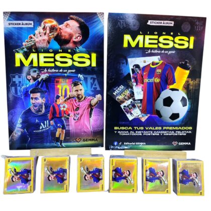 ALBUM MESSI "LA HISTORIA DE UN GENIO" + SET COMPLETO