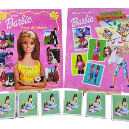 ALBUM BARBIE "TRAJES DEL MUNDO" + SET COMPLETO