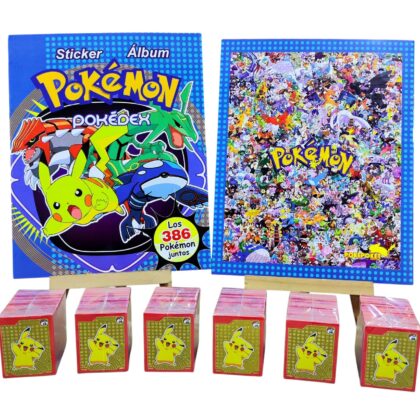 ALBUM POKEMON POKEDEX + SET COMPLETO