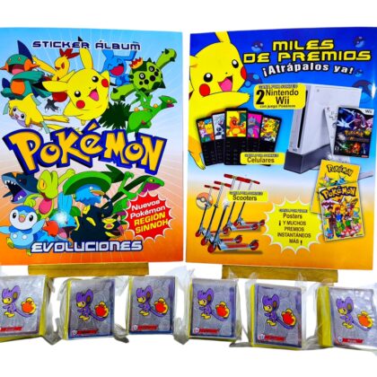 ALBUM POKEMON EVOLUCIONES «INCLUYE SINNOH» + SET COMPLETO