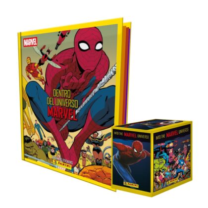 ALBUM DENTRO DEL UNIVERSO MARVEL: TAPA DURA + CAJA (50 SOBRES)