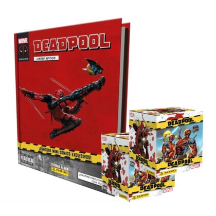 ALBUM DEADPOOL: TAPA DURA + 2 CAJAS (10SOBRES)