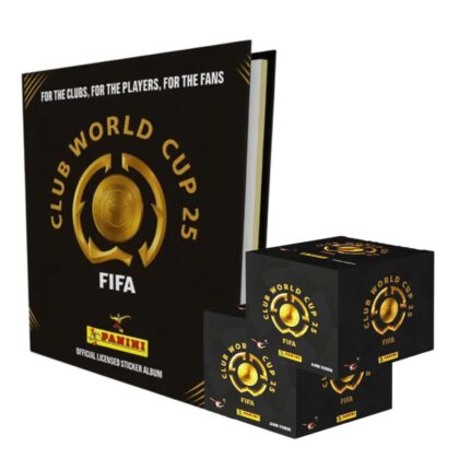 ALBUM MUNDIAL DE CLUBES 2025: TAPA DURA + 2 CAJAS (100 SOBRES)