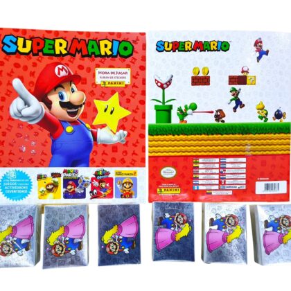 ALBUM SUPER MARIO + SET COMPLETO