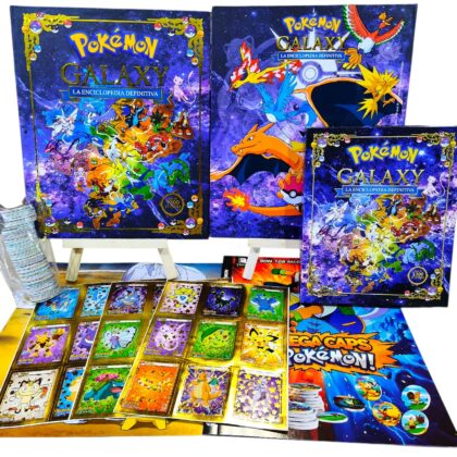 ALBUM POKEMON GALAXY ENCICLOPEDIA + SET COMPLETO