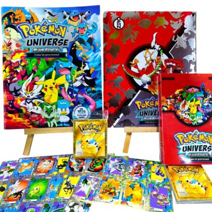 ALBUM POKEMON UNIVERSE POKEDEX + SET COMPLETO