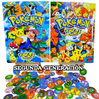 TAZOS POKEMON SEGUNDA GENERACION GENERACION + SET COMPLETO