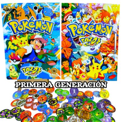 TAZOS POKEMON PRIMERA GENERACION + SET COMPLETO