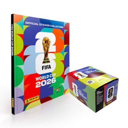 ALBUM COPA MUNDIAL 2026: TAPA DURA + CAJA (104 SOBRES)