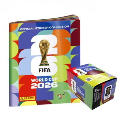 ALBUM COPA MUNDIAL 2026: TAPA BLANDA + CAJA (104 SOBRES)