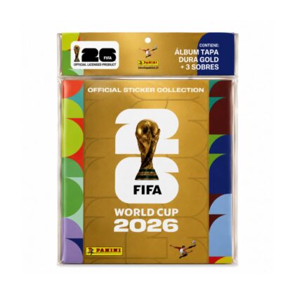 ALBUM COPA MUNDIAL 2026: TAPA DURA GOLD PREMIUM