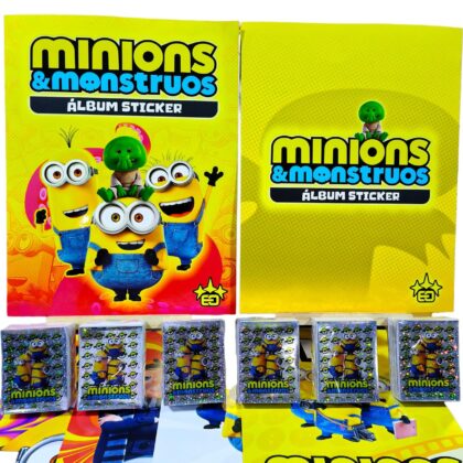 ALBUM MINIONS Y MONSTRUOS + SET COMPLETO