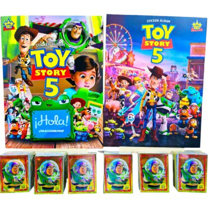 ALBUM TOY STORY 5 + SET COMPLETO