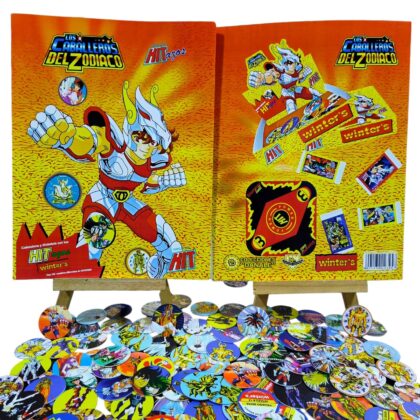TAZOS CABALLEROS DEL ZODIACO WINTERS + SET COMPLETO
